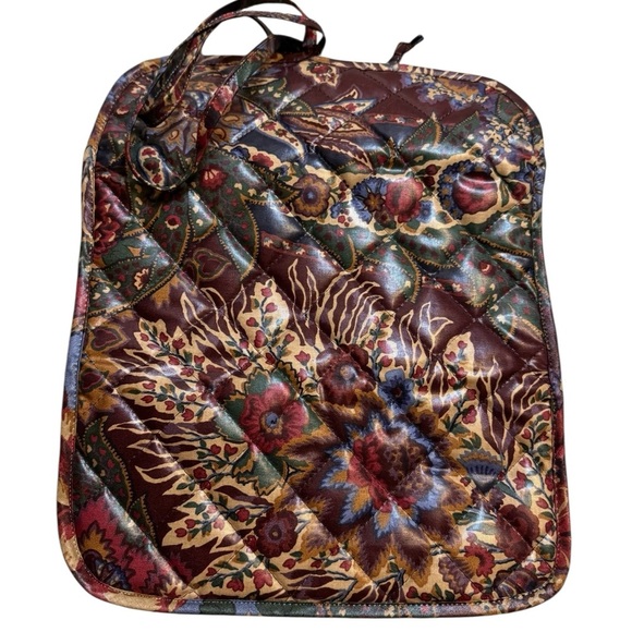 🌺 Vintage NWT Jewelry Roll Up Travel Organizer Floral Quilted Bag Storage 🌺 - Picture 1 of 6